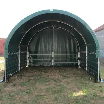 Abri chevaux structure acier anticorrosion pour paddock, équipement équestre professionnel